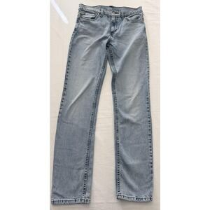 Levi's 511 Jeans Mens 32x34 Blue Light Wash Slim Straight Leg Denim Pants
